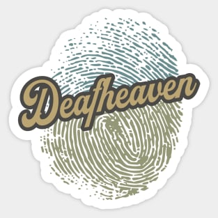 Deafheaven Fingerprint Sticker